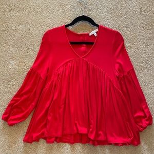 Eri + Ali long sleeved red top